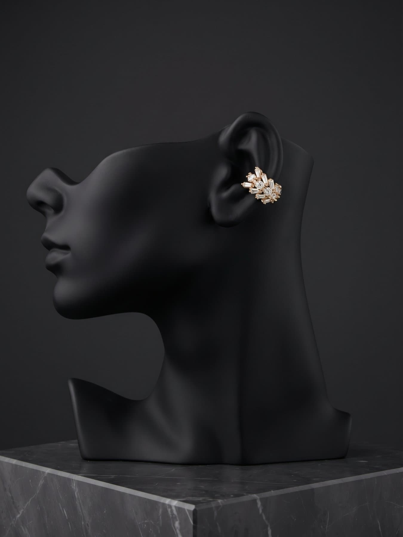 EarCuff dorado con plateado