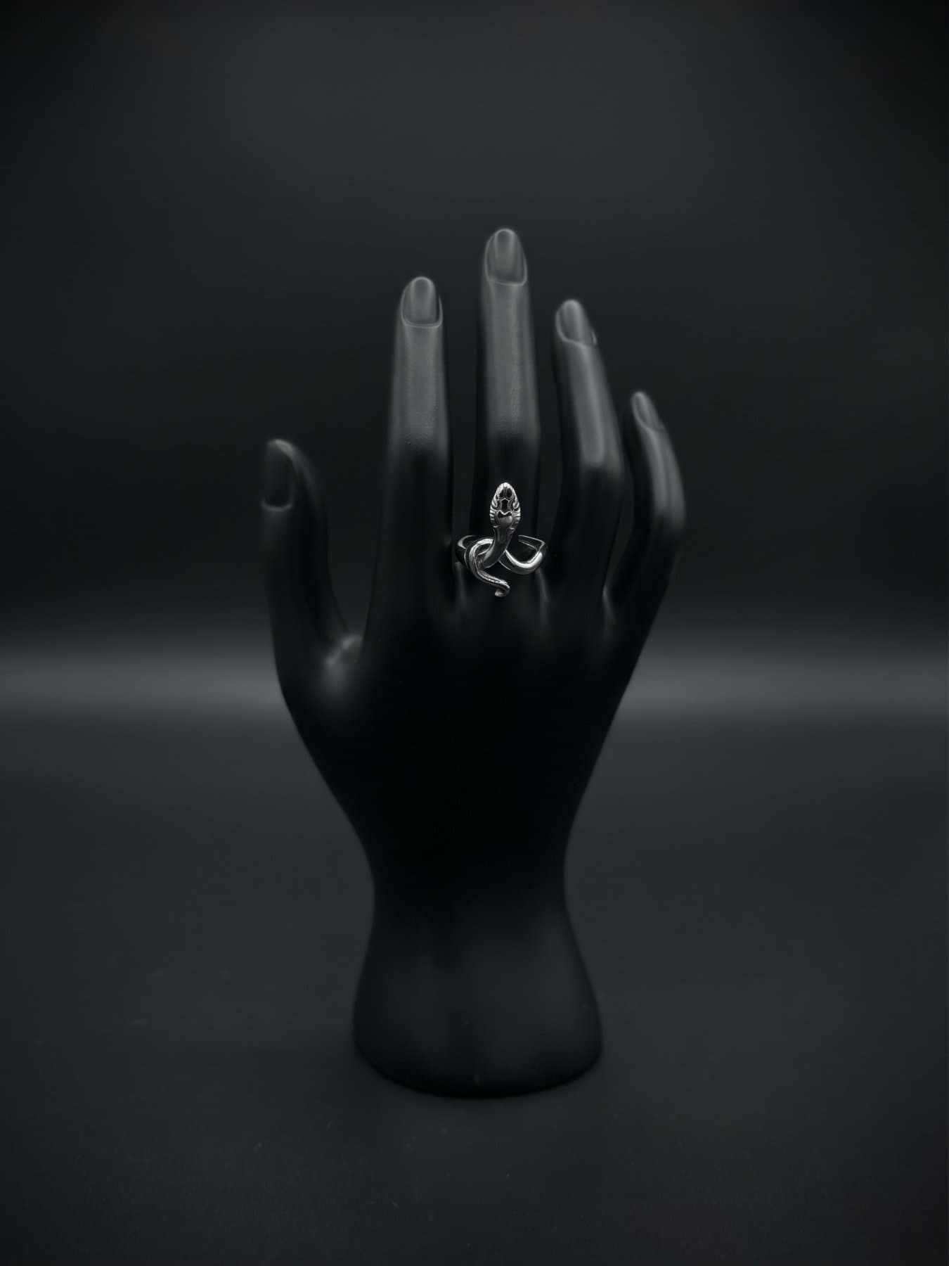 Anillo chico de acero Serpiente