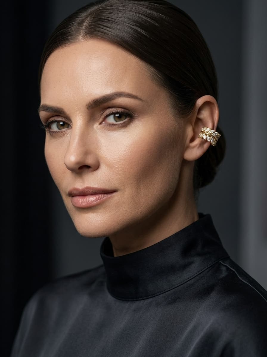 Ear cuff y ear coff chico, puesta