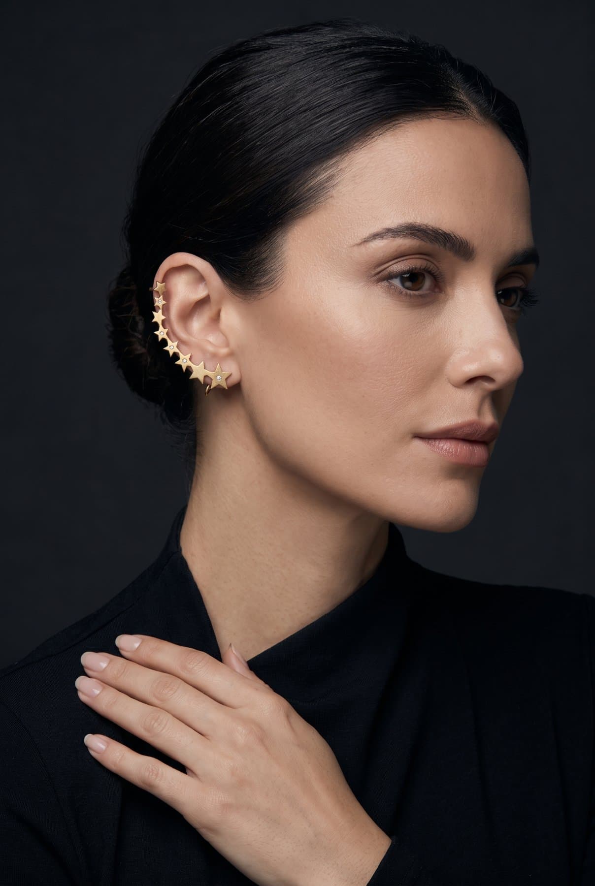 Conjunto de estrellas, puesta